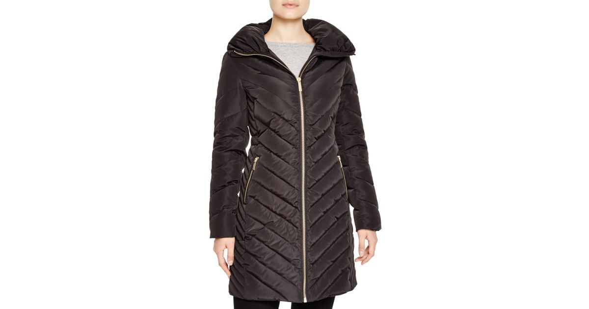 michael kors long packable down coat