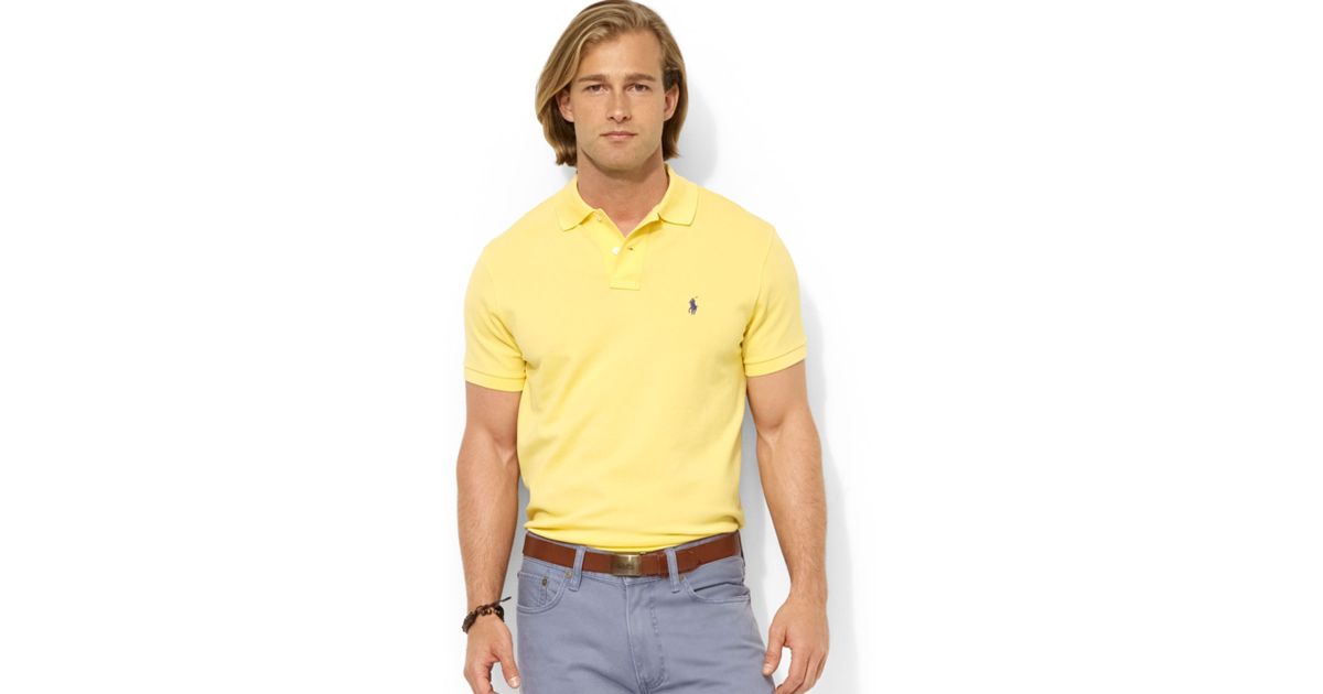 yellow polo shirt ralph lauren