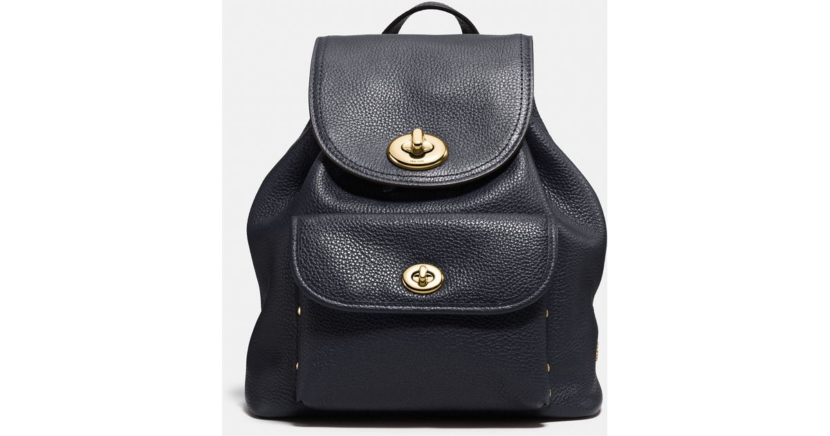 coach mini pebble backpack