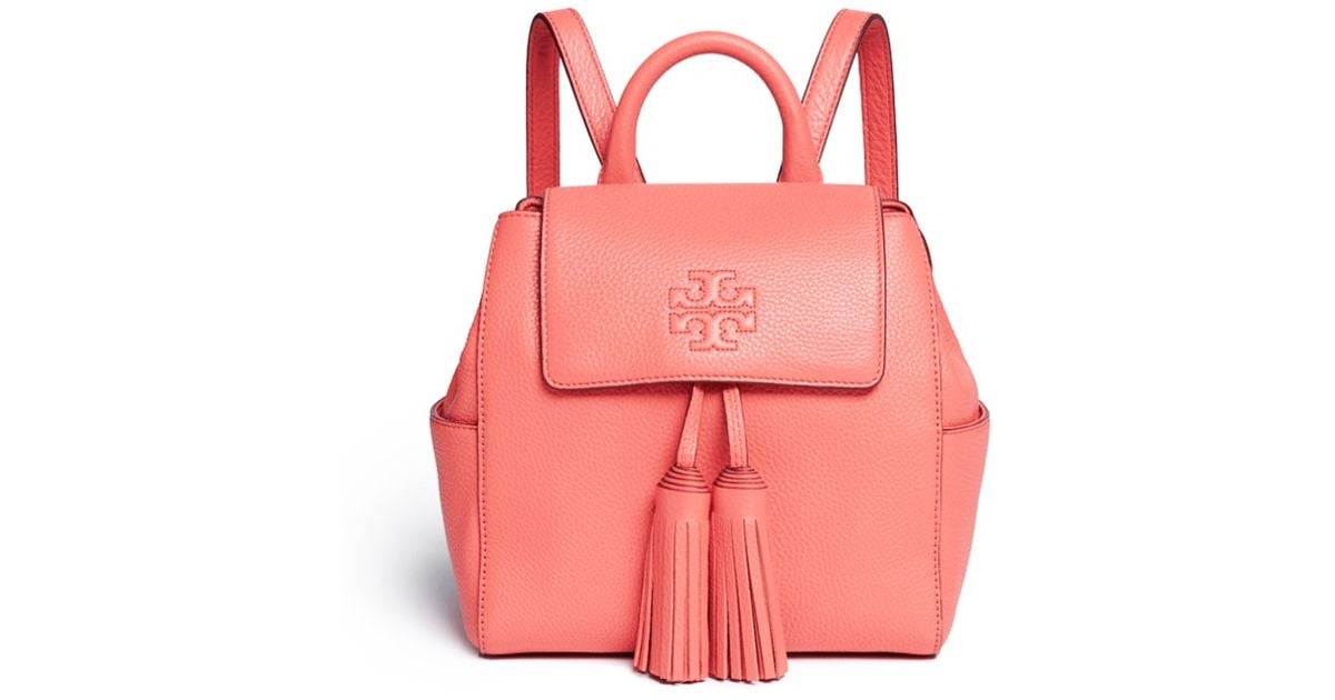 Tory Burch 'thea' Mini Leather Backpack in Pink Lyst