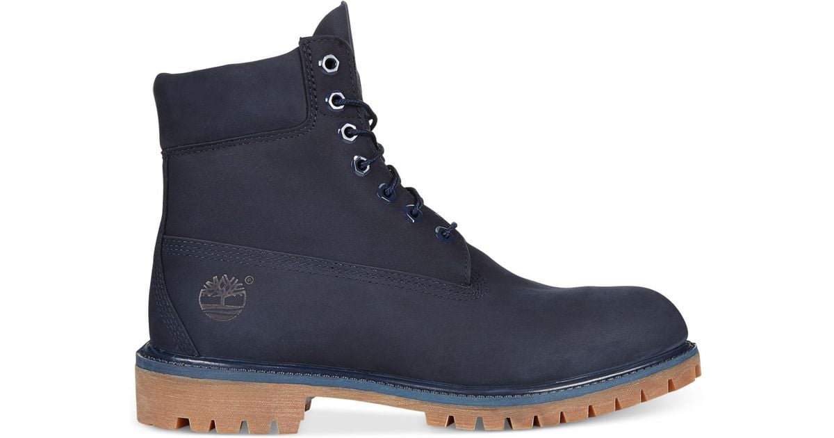 Timberland 6" Premium Boots in Blue for Men | Lyst
