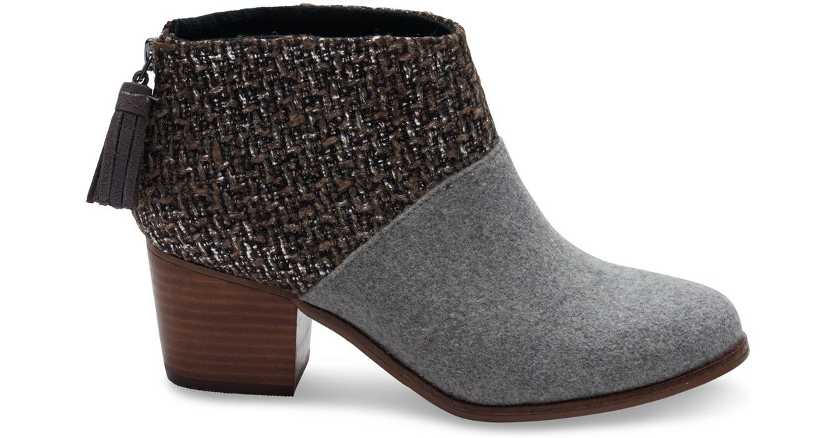 toms leila booties black leather