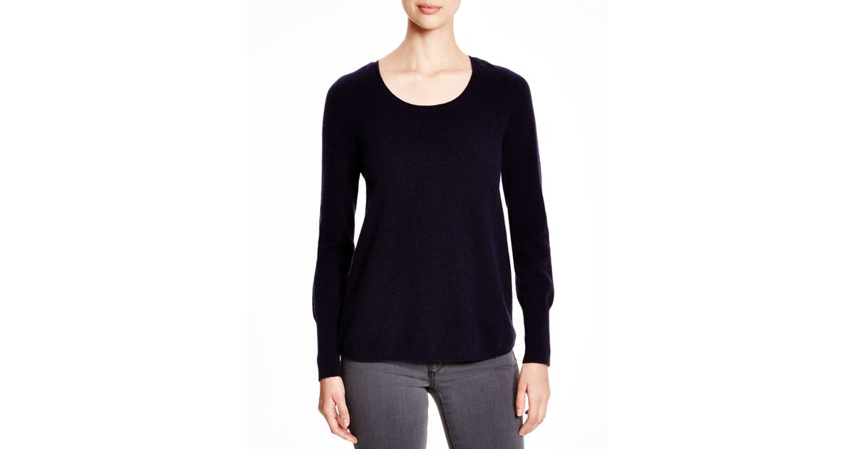 Aqua Lyst With Blue Cashmere Sweater Chiffon Trim In MqVSUzpG