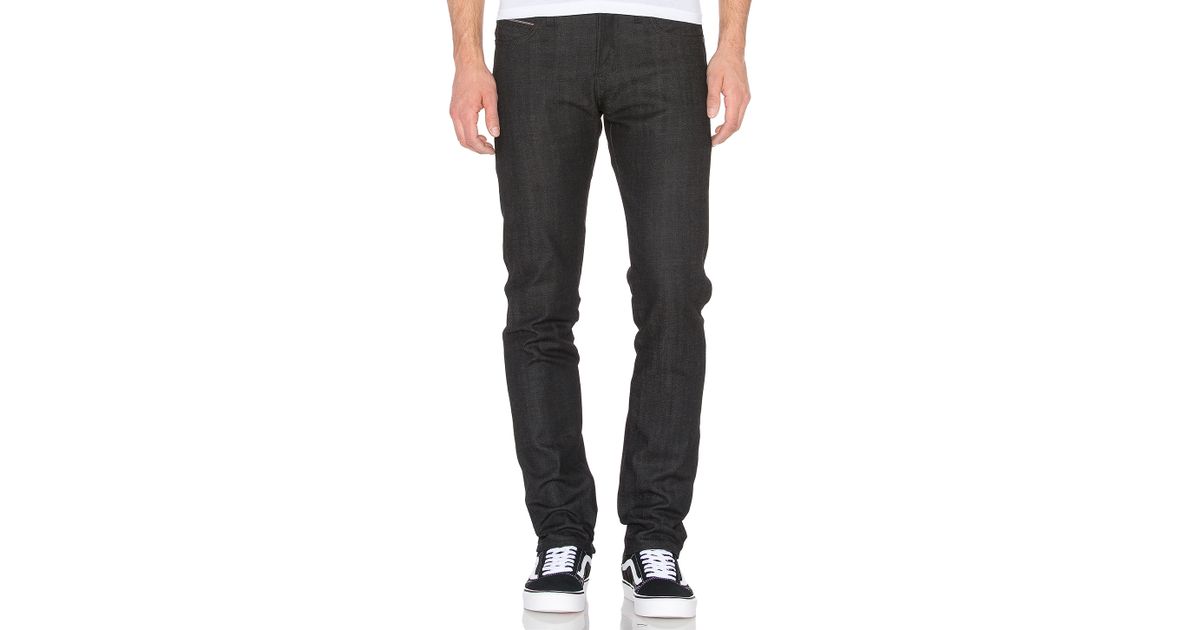 black x grey stretch selvedge