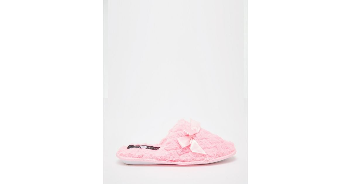 pink mule slippers