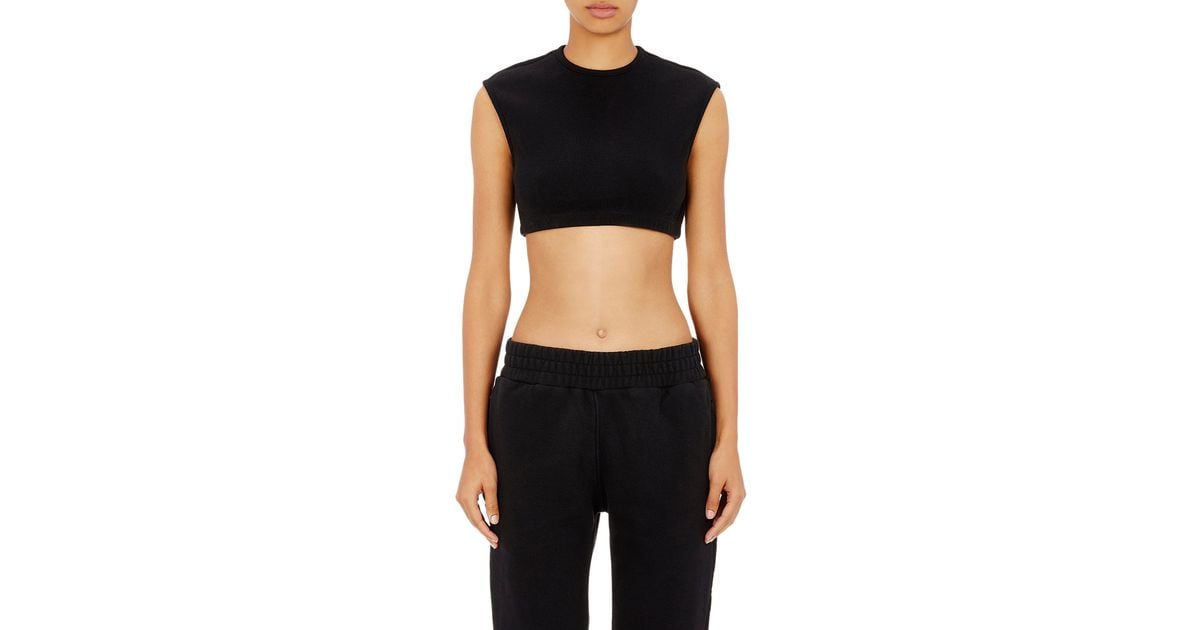 Yeezy Black Crop Rib knit Top Yeezy Black Crop Rib knit Top