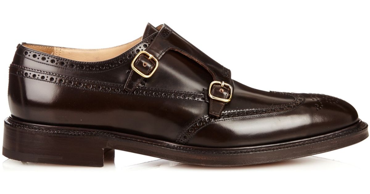 Monk-strap Shoes in Brown for Men 