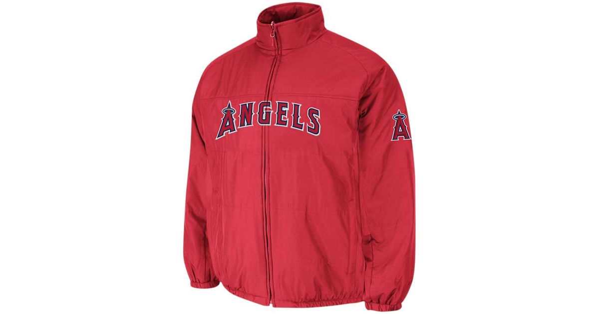 Majestic Mens Los Angeles Angels Of Anaheim Double Climate Onfield