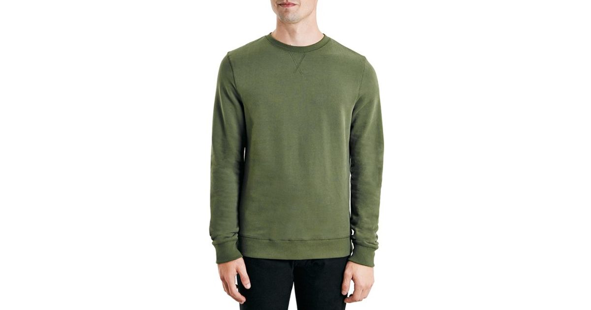 olive crew neck sweater