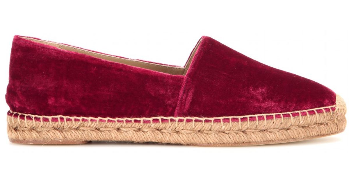 velvet espadrilles
