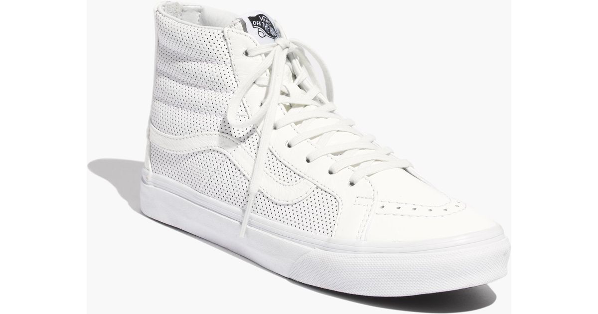 vans leather high tops womens