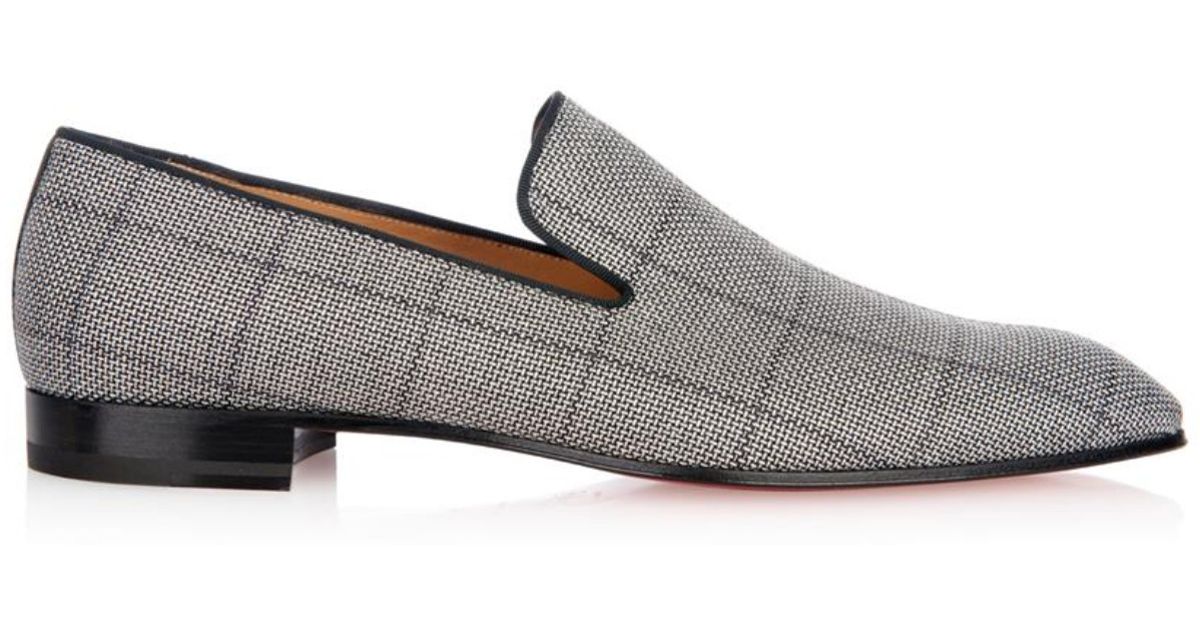 Grey woven deals loafers