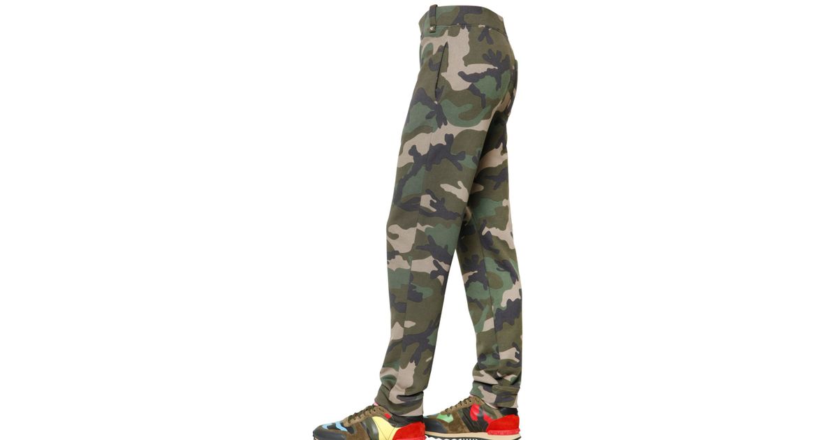 valentino camo pants