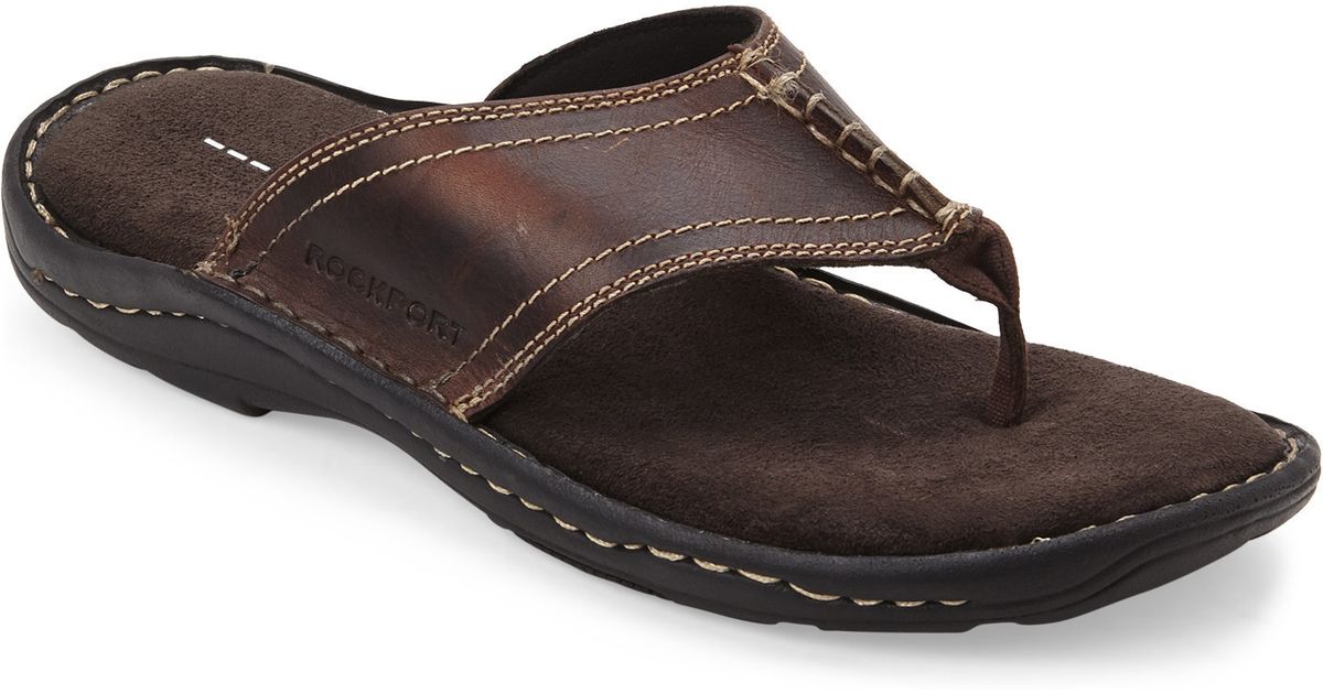 rockport thong sandals