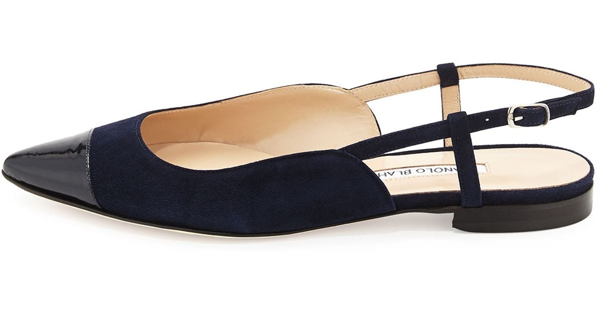 toe cap slingback ballet flats