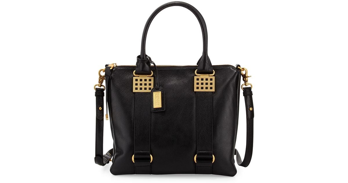 badgley mischka leather tote