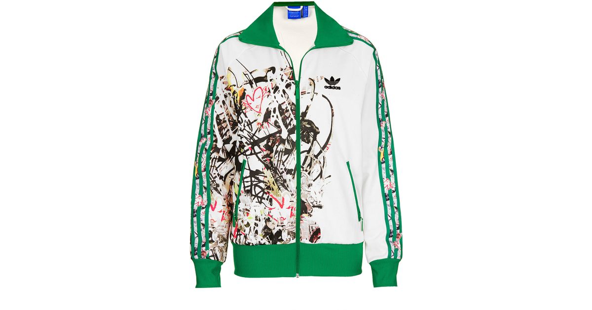 green adidas originals tracksuit