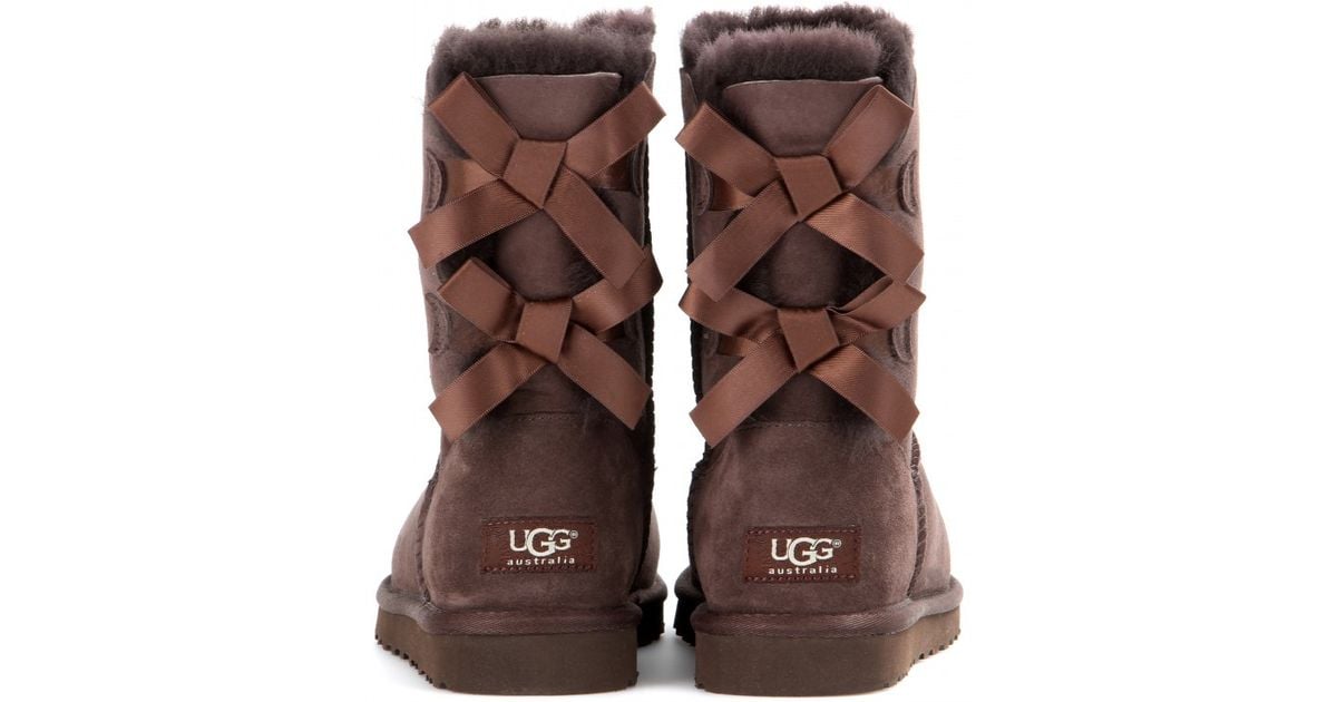 uggs tan with bows