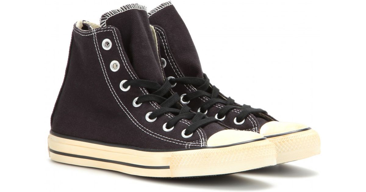 Converse Chuck Taylor Back Zip High-Top Sneakers in Black | Lyst
