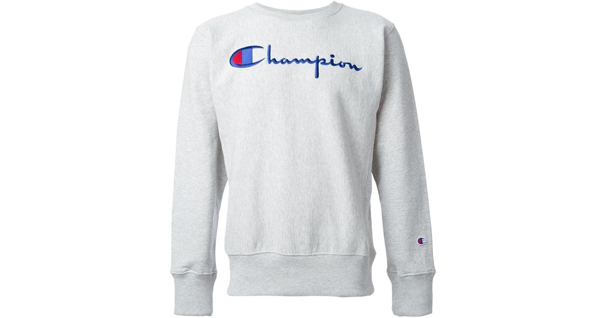 champion gray sweater