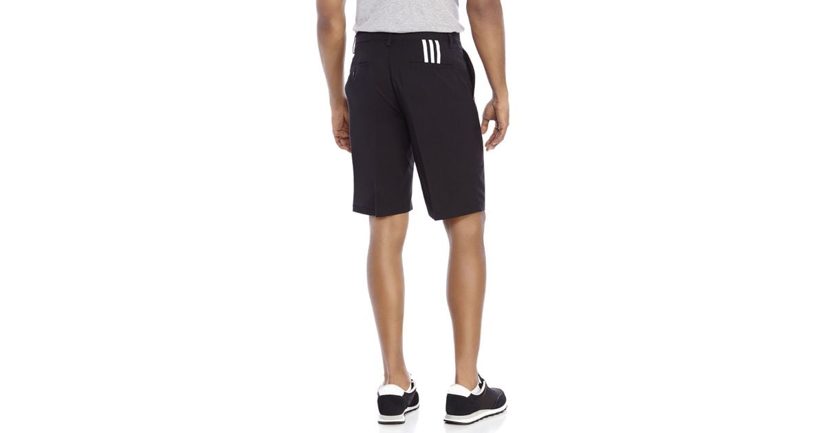 adidas climalite 3 stripe golf shorts