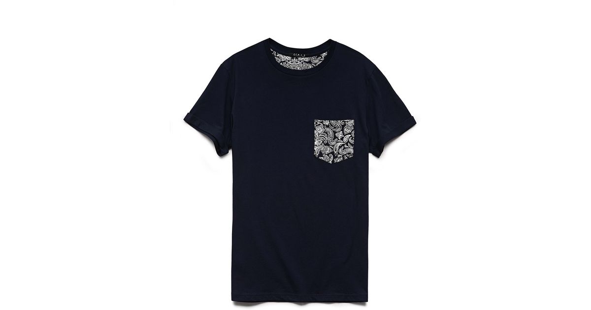 Forever 21 Bandana Print Pocket Tee in 
