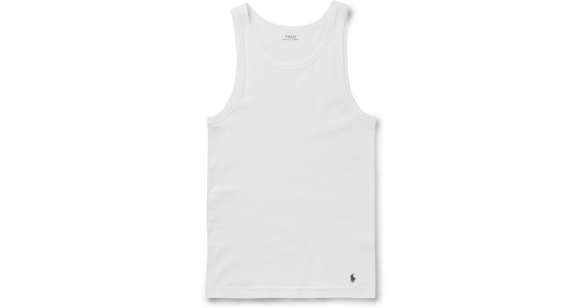 Polo Ralph Lauren Two-Pack Cotton Tank Tops in White for Men | Lyst