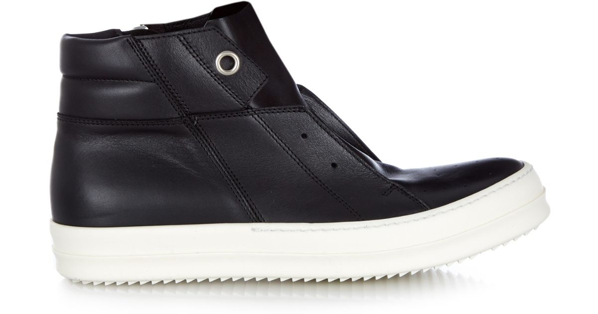 rick owens leather trainers