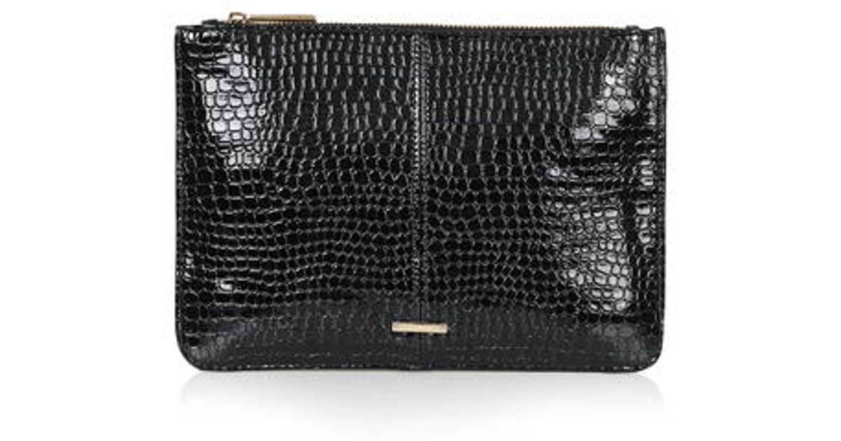 topshop black clutch