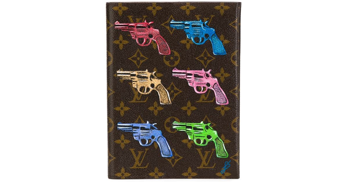 Louis Vuitton Gun Print Portfolio In Blue Lyst