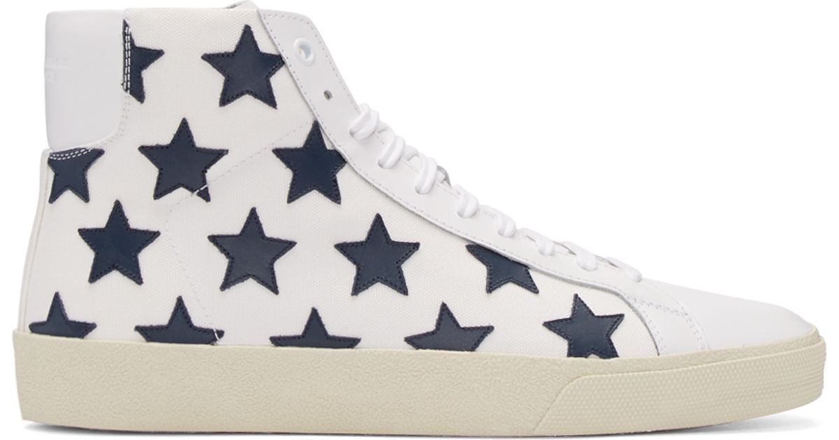 high top sneakers with stars
