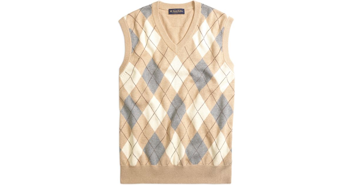 brooks brothers argyle sweater