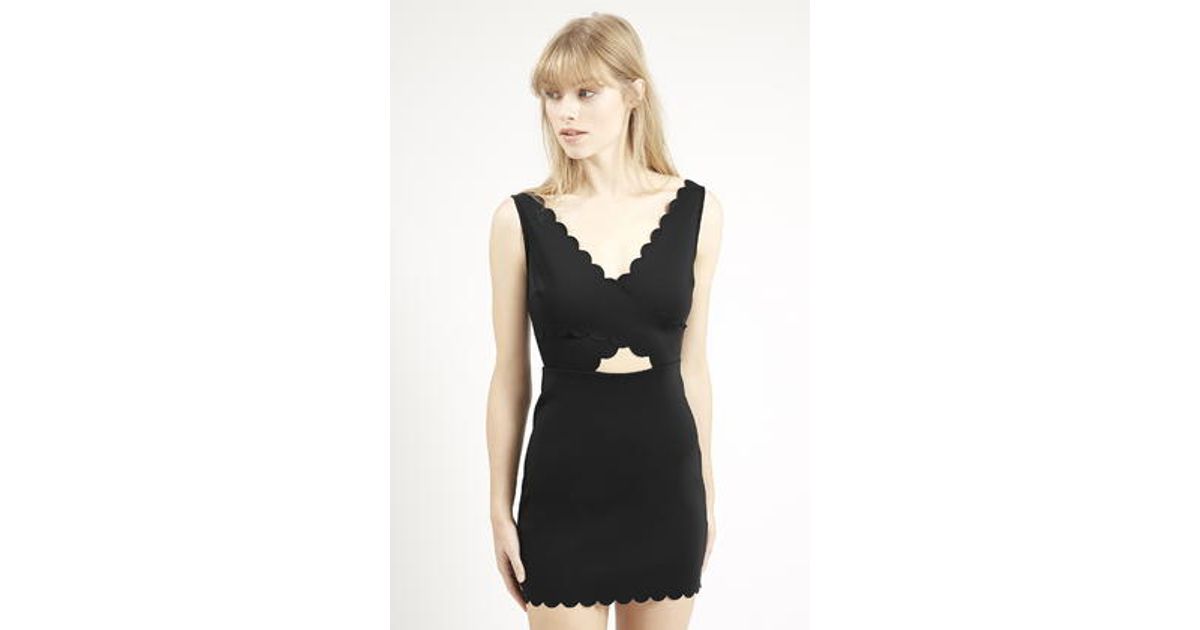 topshop petite black dress