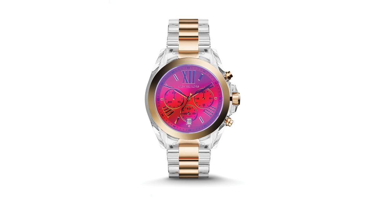 Michael kors iridescent watch Clearance