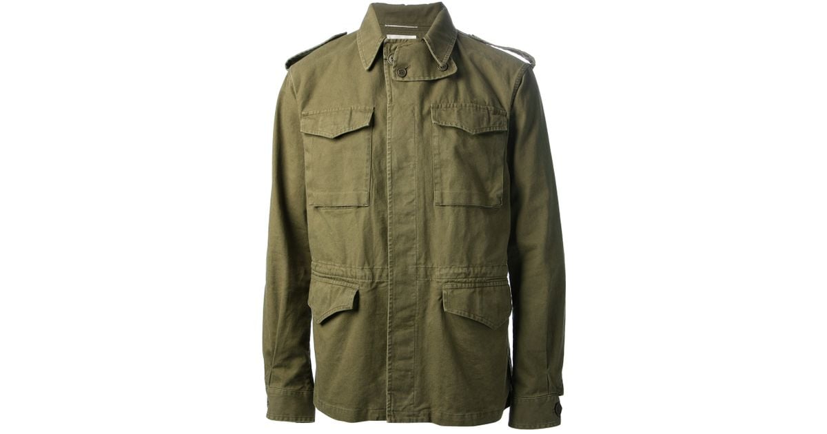 Saint Laurent Military Jacket in Green for Men Lyst