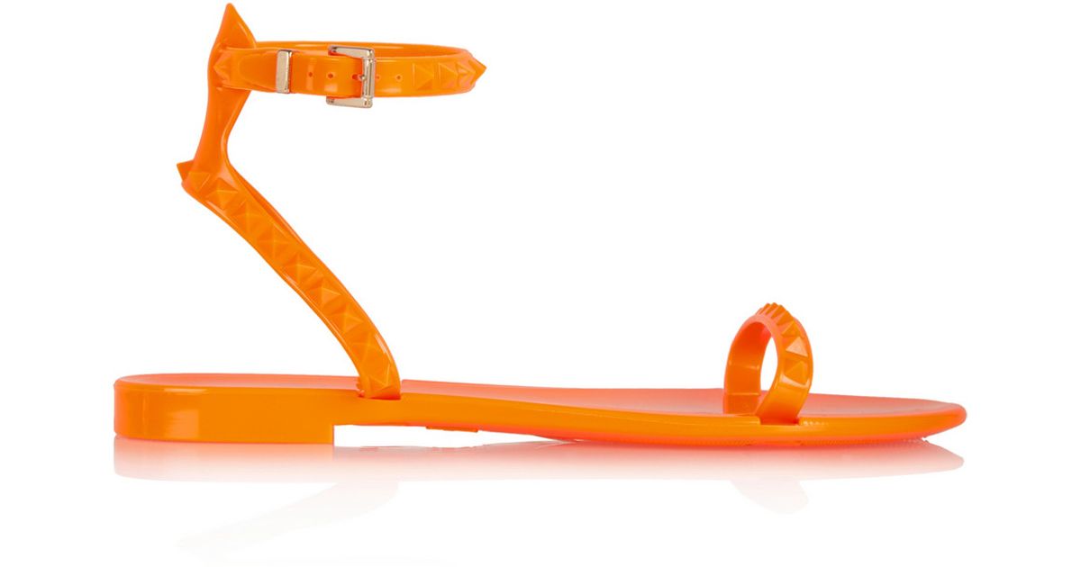 valentino neon sandals