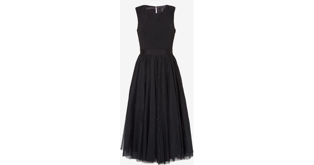 Ted Baker Embellished Full Skirt Tulle Dress in Black | Lyst