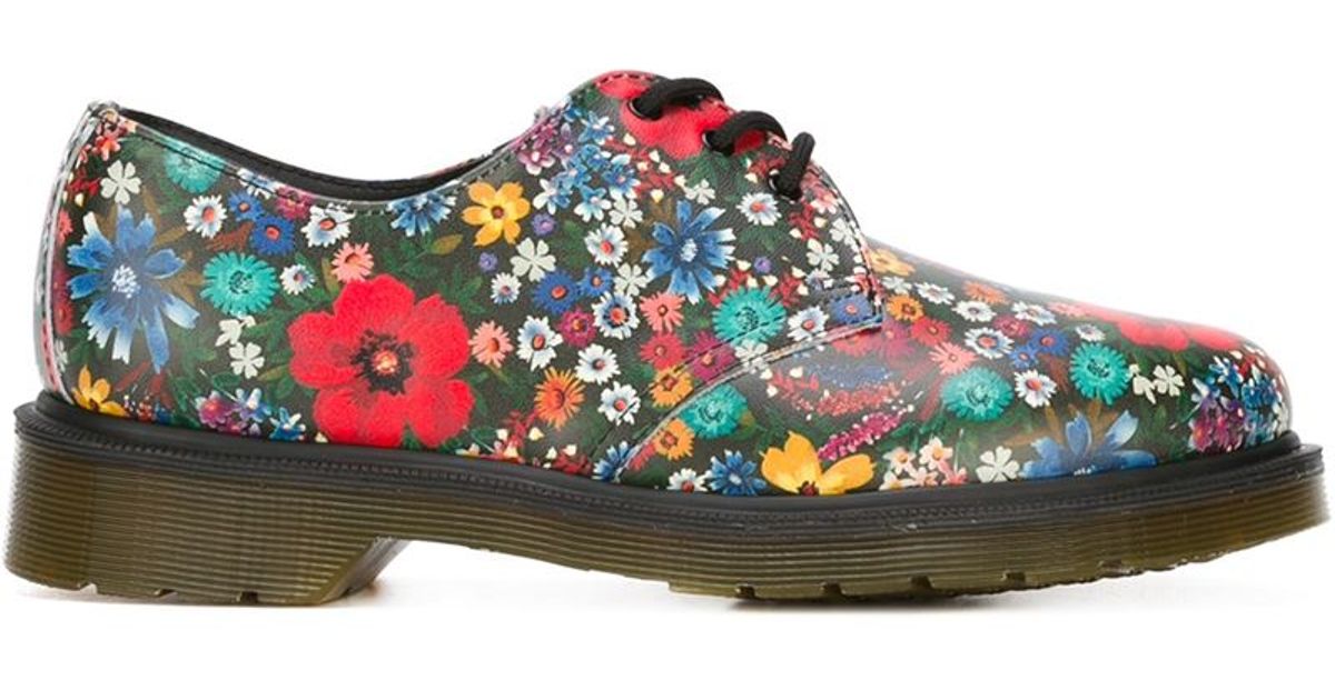 dr martens flower shoes
