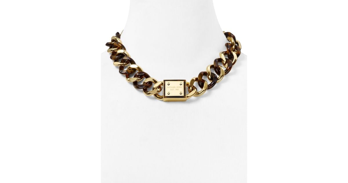 michael kors link necklace