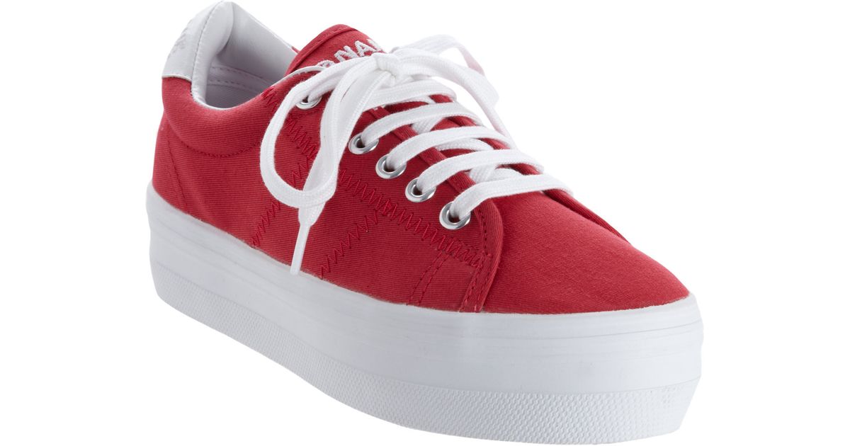 No name Plato Platform Sneakers in Red | Lyst