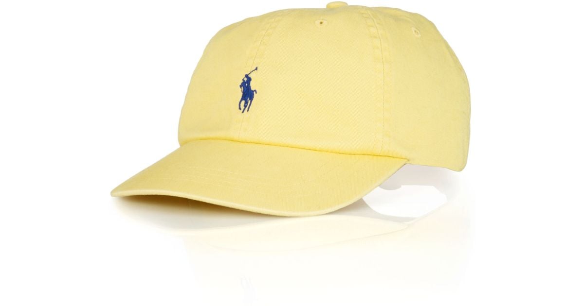 yellow ralph lauren cap