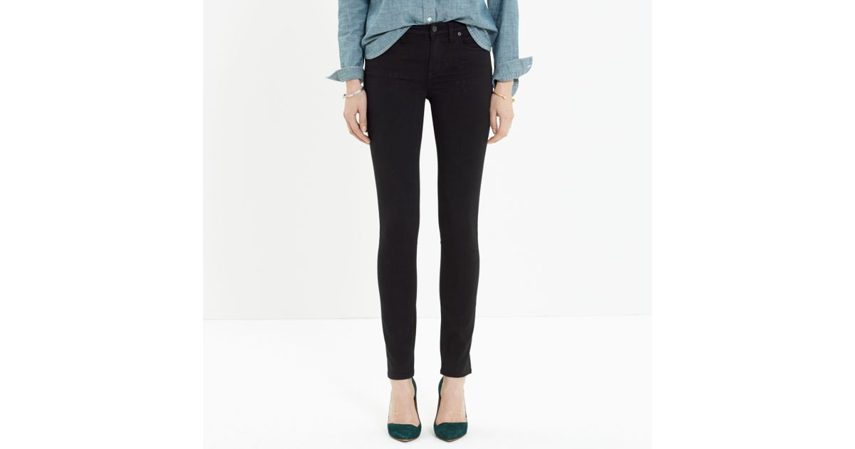 black sateen jeans