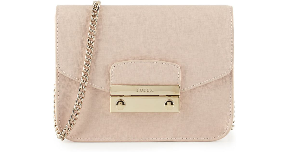 furla julia mini leather crossbody bag