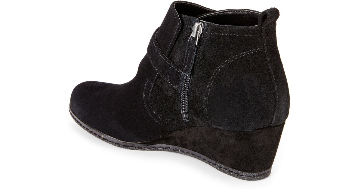 franco sarto black suede booties