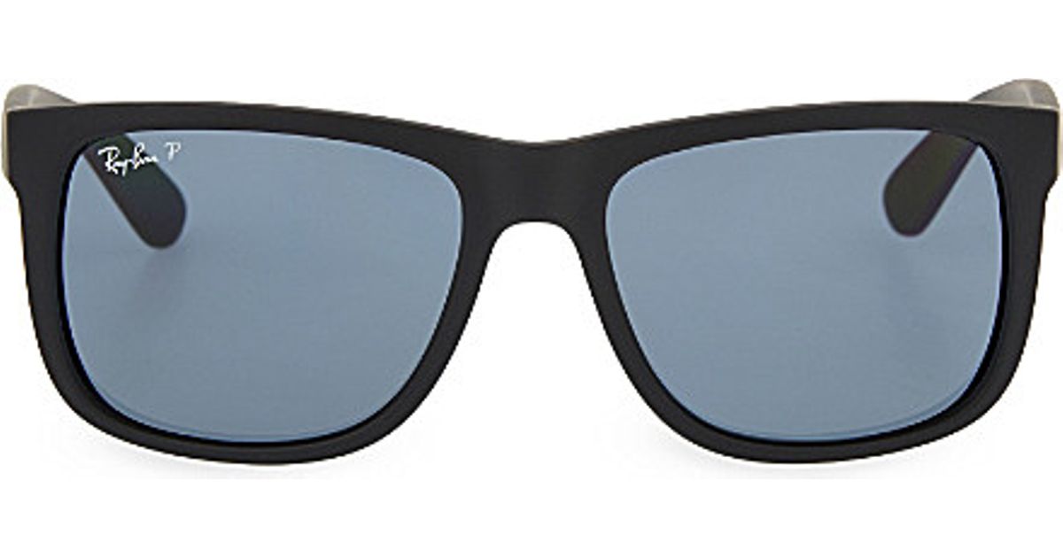Ray-ban Rb4165 Rectangle Sunglasses in Black for Men | Lyst