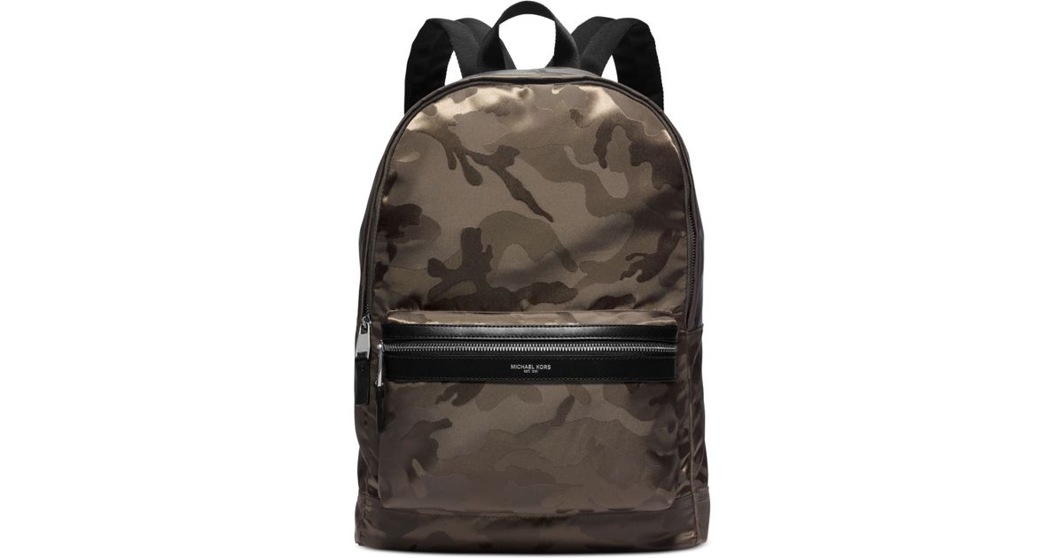 michael kors kent camo backpack