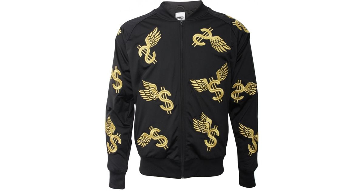 Jeremy scott for adidas Wing Dollar Track Jacket Black in Black for Men