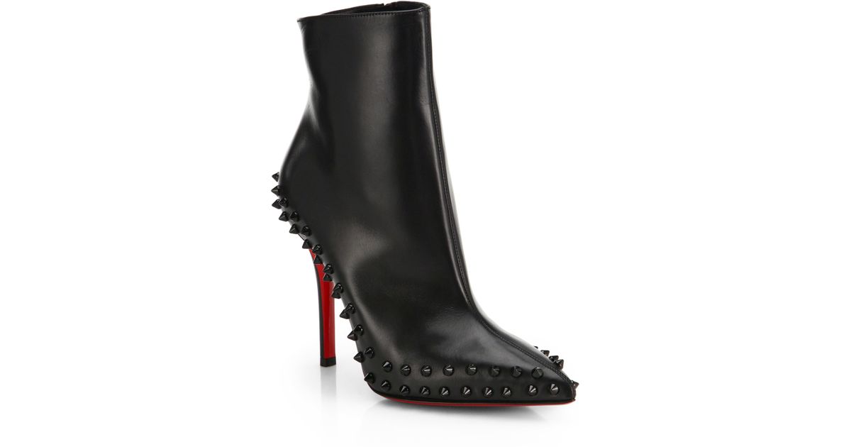 christian louboutin studded booties