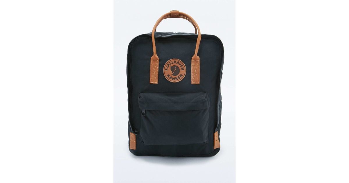 Fjallraven Kanken No. 2 Black And Leather Backpack Lyst UK