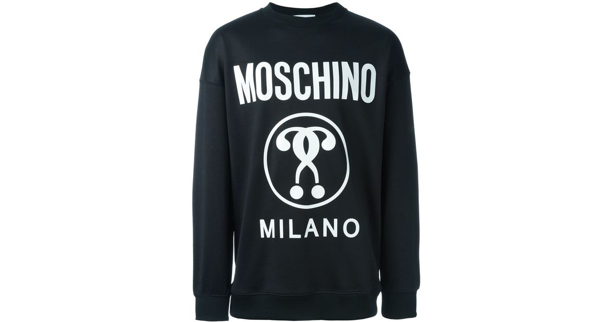 moschino question mark sweatshirt